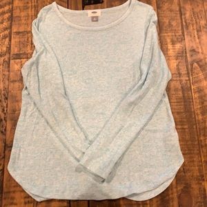 Fleece crew neck sweater